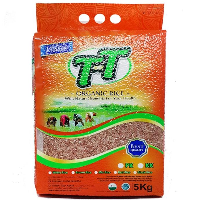 

beras merah organik KUPAS KULIT tip top 5 KG