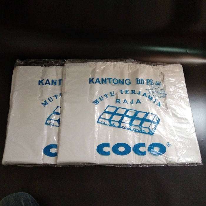 Kantong Plastik Jumbo/Coco Putih Susu 50 1kg/Kantong Kresek/Kantong Plastik Warna Putih Susu/Kantong