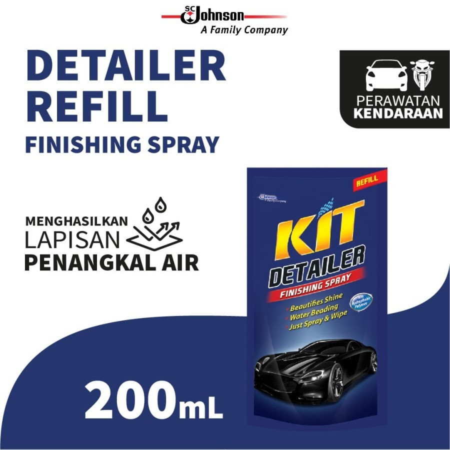 KIT Detailer Refill efek daun talas / pembersih noda cat mobil motor