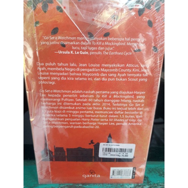 novel harper lee go set watchman (dapet 2 novel)