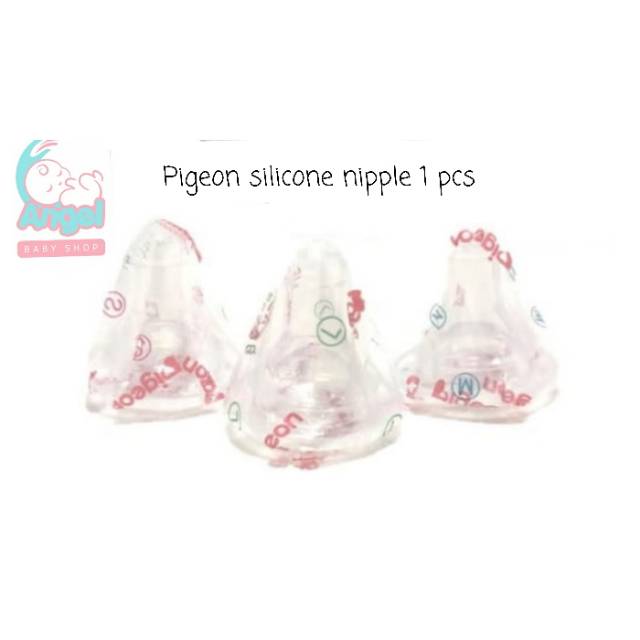 Pigeon Silicone Nipple S/M/L Biasa