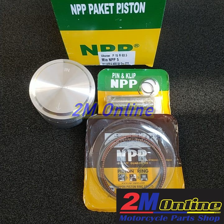 Mdr Piston Kit Mentah Mio Dim 63.5 Pen 15 NPP5 OS STD Merk NPP NPR
