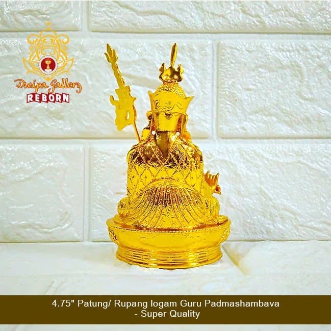 4.75&quot; Patung/ Rupang logam Guru Padmashambava - Super Quality