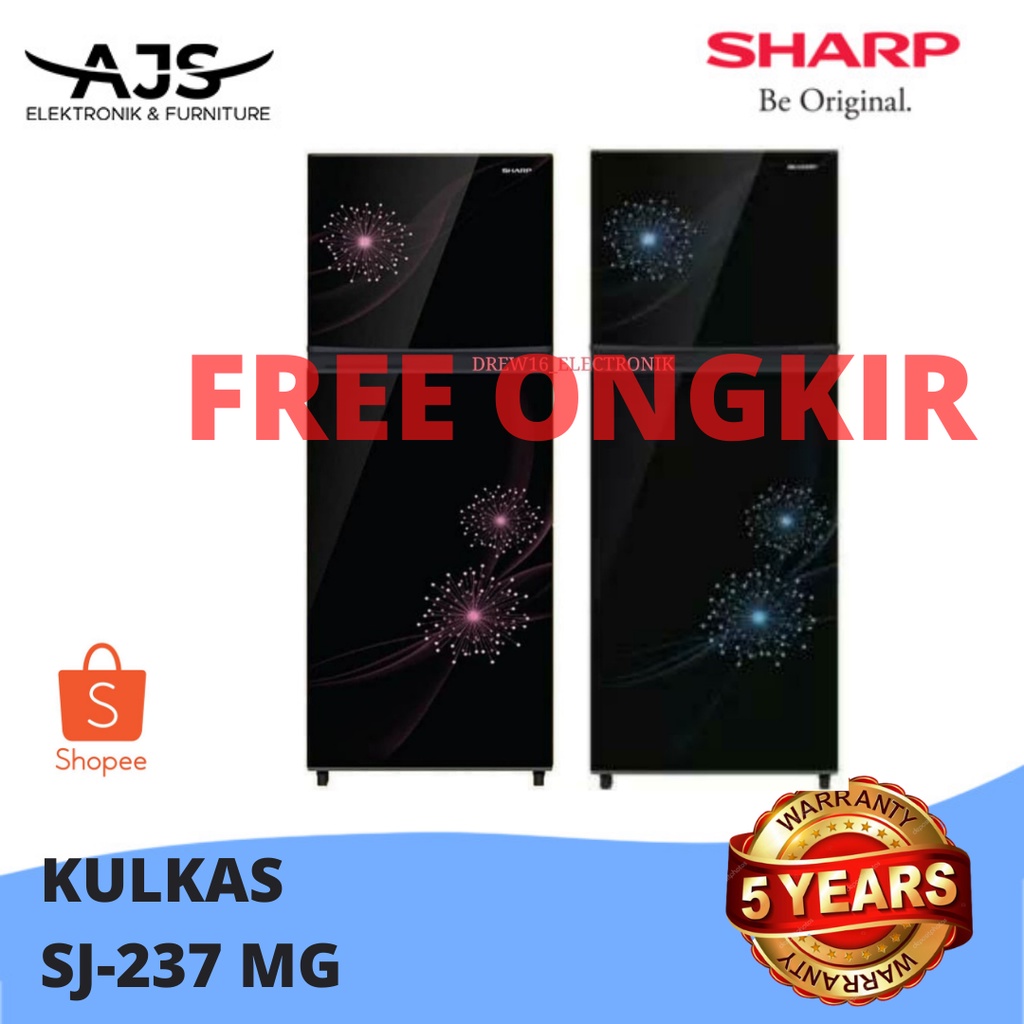 Kulkas 2 Pintu Sharp SJ 236 MG Shine Series. No Frost