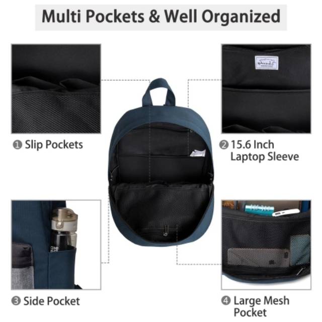 Durable backpack tas ransel laptop terbaru clasic dan simple