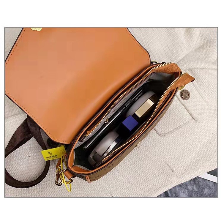 BJ61636 (2IN1) - BEIGE/BLACK/BROWN - TAS SLEMPANG WANITA FREE DOMPET KOIN BEAR MOTIF STAR FLOWER BERUANG LUCU IMUT FASHION IMPORT MODIS ELEGAN TERMURAH TERLARIS TERBARU BAGSTORE JAKARTA TAS BATAM ZC1636 JT1982