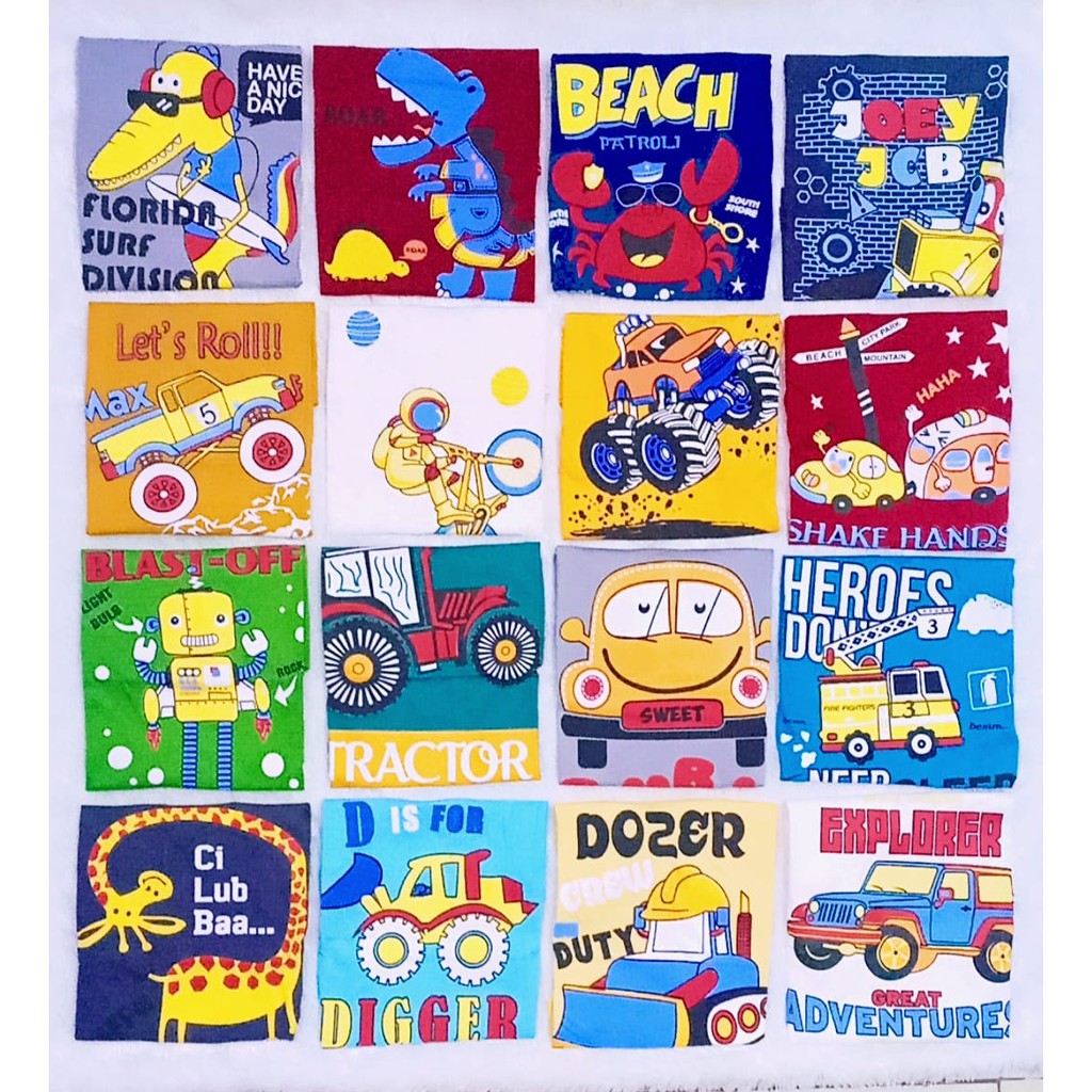 Kaos anak / baby motif oshkosh BOY size 2 - 8