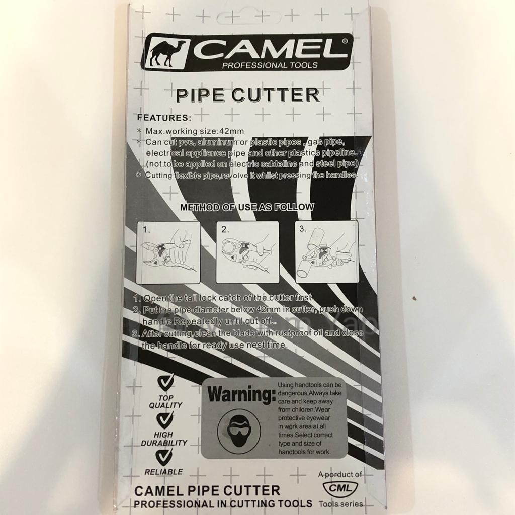 Gunting Pipa PVC 42mm / Pipe Cutter 42 mm / Gunting Paralon Camel