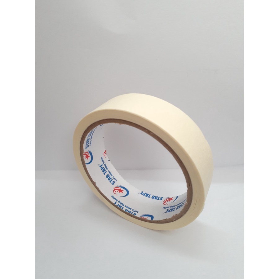 

Lakban Kertas STARTAPE 1inci 14meter/Masking Tape 24mm/Isolasi Kertas