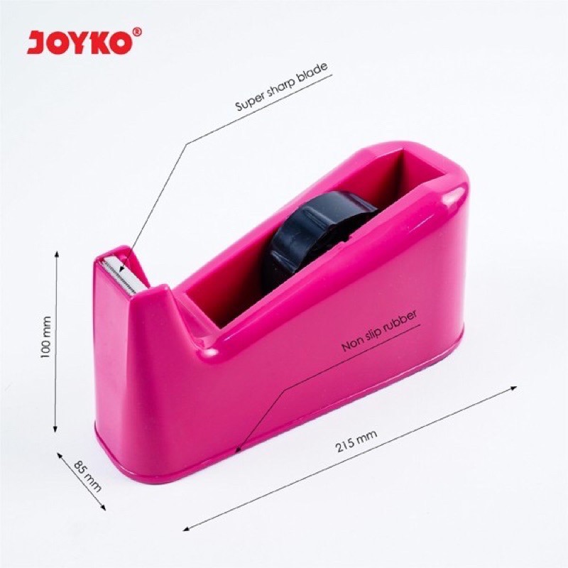 JOYKO - TAPE CUTTER DISPENSER / PEMOTONG PLAKBAN BESI PLASTIK - TAPE DISPENSER / PEMOTONG PITA PEREKAT TD - 103 / TC 107 / TD 09N / TD 2