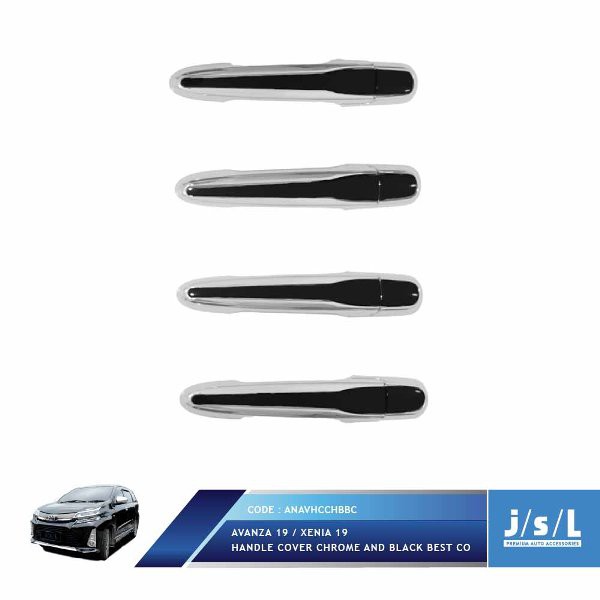 Aksesoris Tambahan JSL Cover Pintu Avanza Xenia 2019 Handle Standard Black Chrome