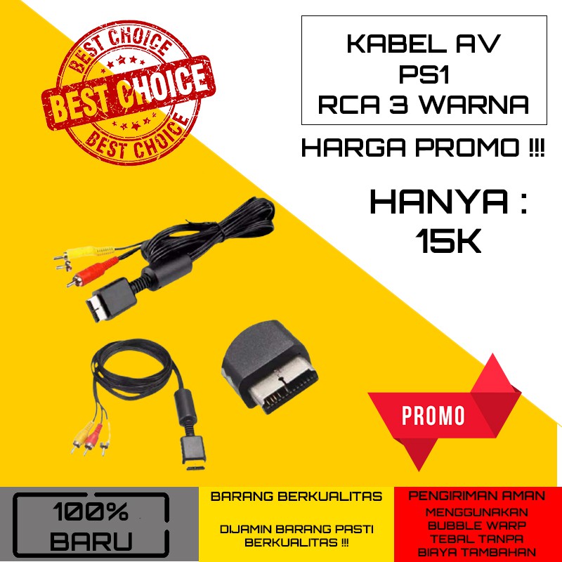KABEL AV RCA PS2 KE TV