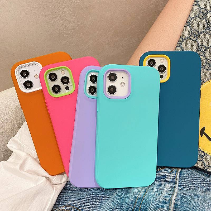 Armor Case Pelindung Kamera 3 In 1 Bahan Silikon Matte Untuk Iphone 11 12 13 Pro Max 11 Iphone12 Iphone13