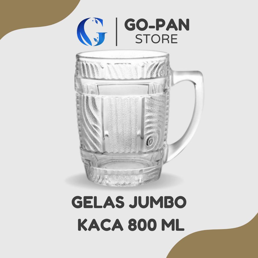 GELAS BIR 800ml 0.8 LITER / Gelas Teh Jumbo Kedaung / gelas beer gelas 1 liter gelas jumbo gelas bes