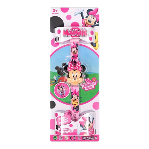 JAM TANGAN ANAK PEREMPUAN MINNIE LAMPU MUSIK