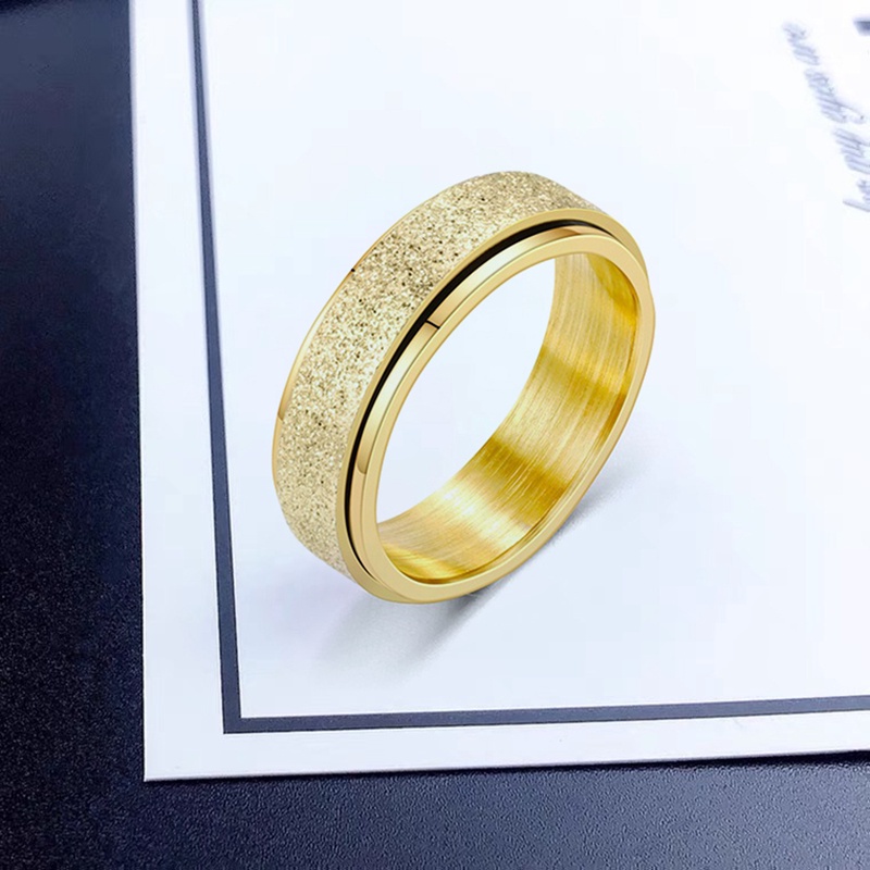 Fancyqube Fancycube Fancycube Cincin Spinner Bahan Stainless Steel Untuk Pria Dan Wanita