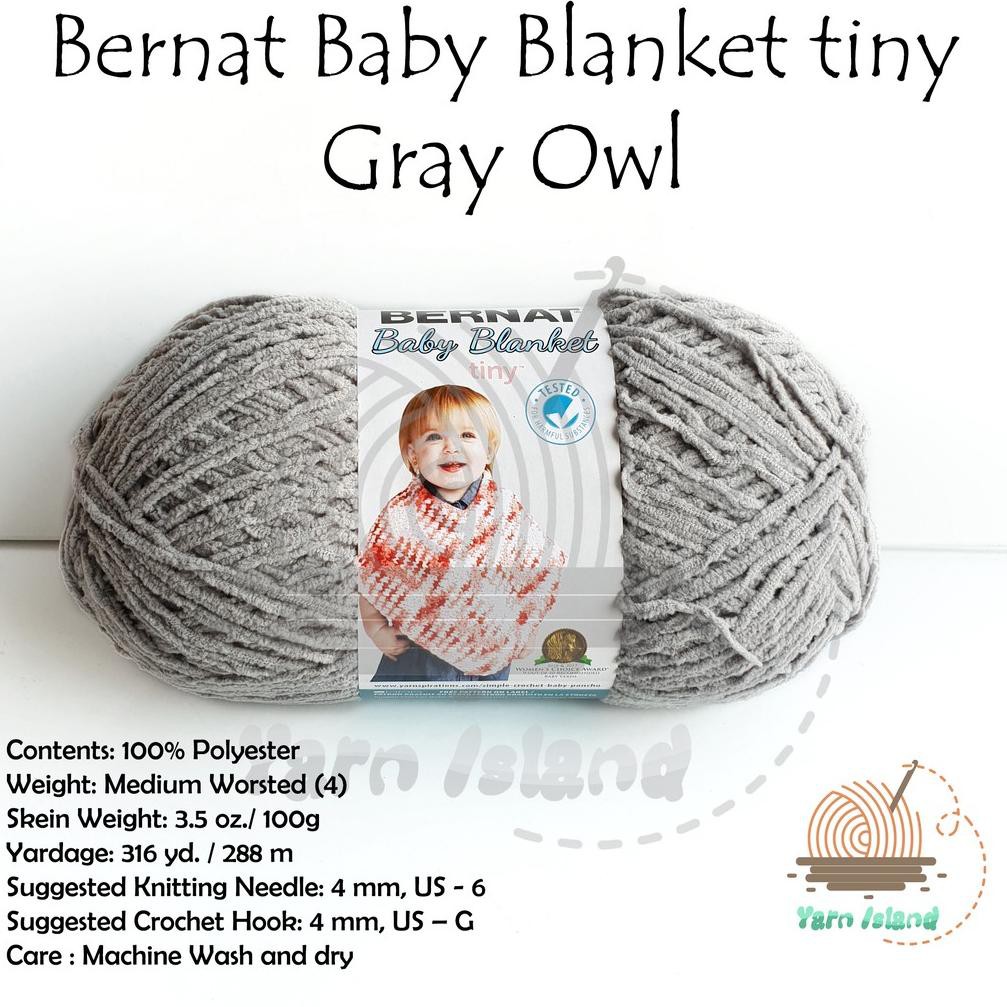 Big Sale 2020 Benang Rajut Bernat Baby Blanket Tiny Gray Owl Kode 3853 Shopee Indonesia