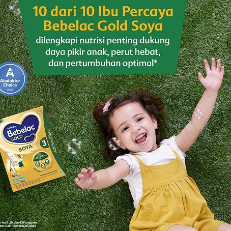 [KODE BARU 421] Bebelac Gold Soya 3 Vanila Formula Soya Bubuk 360 gr TERLARIS..!!