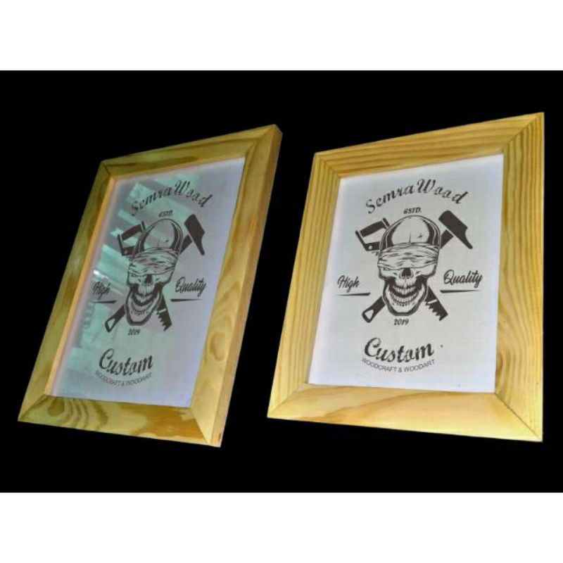 BINGKAI KAYU MINIMALIS JATI BELANDA 5R, 8R, 10R