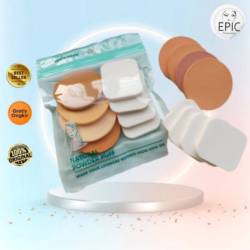 Medan Termurah (Isi 8 pcs) Spon bedak spon makeup foundation lembut isi 8pc