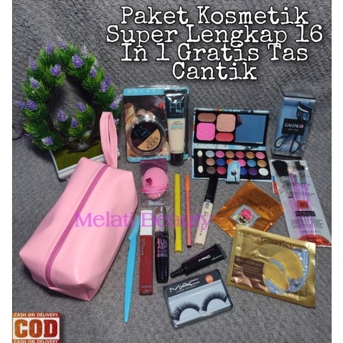 Paket Hemat Kosmetik Lengkap 16 In 1 Terlaris / Paket Kosmetik Lengkap / Paket Kecantikan / Make Up Kecantikan / Kosmetik Lengkap