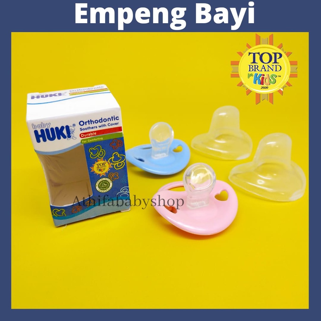 Huki Pacifier Empeng Orthodontic / Empeng Bayi 0 Bulan / Gigitan Bayi /Empeng Bayi/Mpeng Bayi SNI