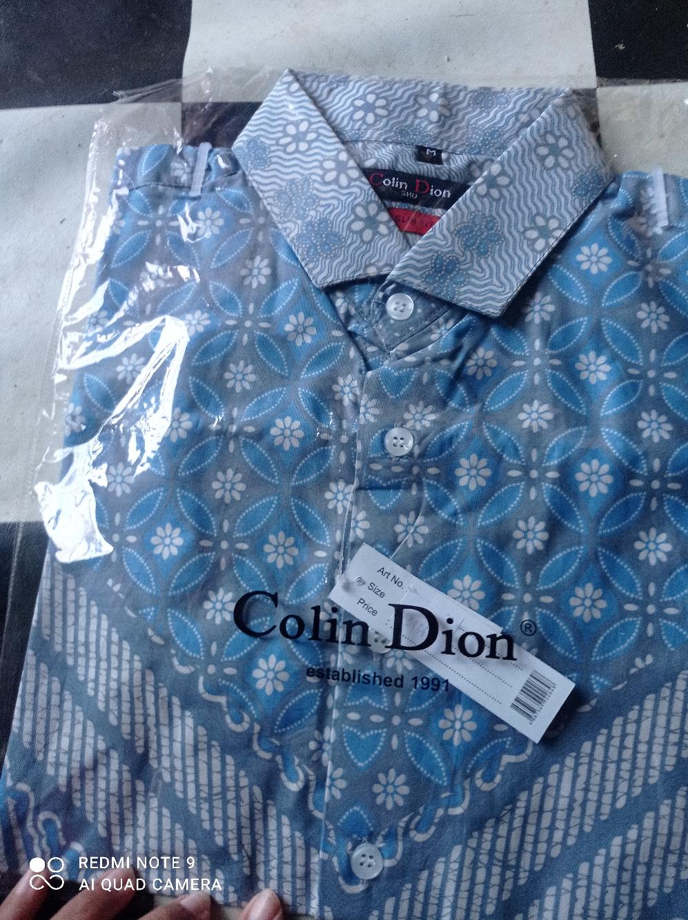 Kemeja Batik Pria Slim Fit Mewah Colindion Hem Batik Pria Slim Fit Katun Halus Cbs705