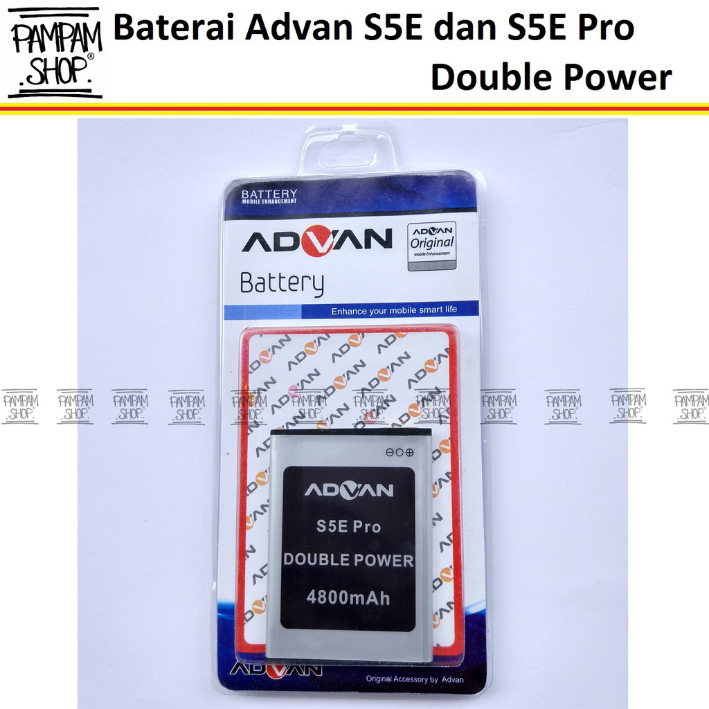 Baterai Advan S5E Original Double Power | Batre, Batrai, Battery, S5 E, S 5E, HP, Advance