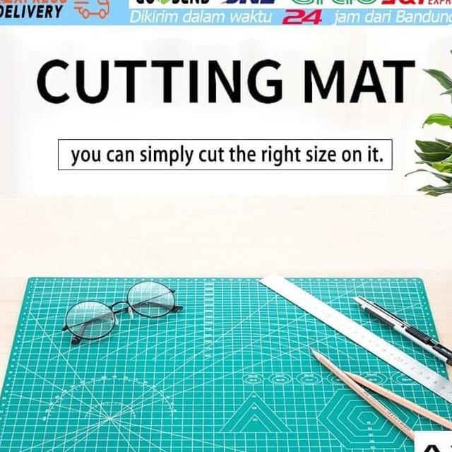 

A3 A4 A5 PVC Cutting Mat Cutting Pad Board Papan Potong Kulit DIY Tool - Hitam A5