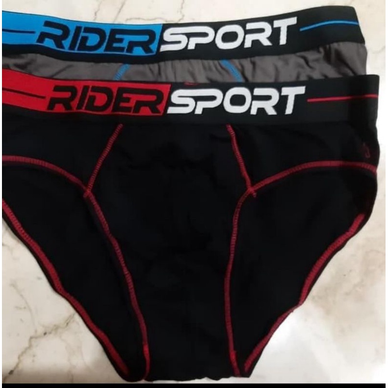 TOKO KL | Celana Dalam Pria Rider Sport Brief R371B Mix Warna ( isi 2pc)