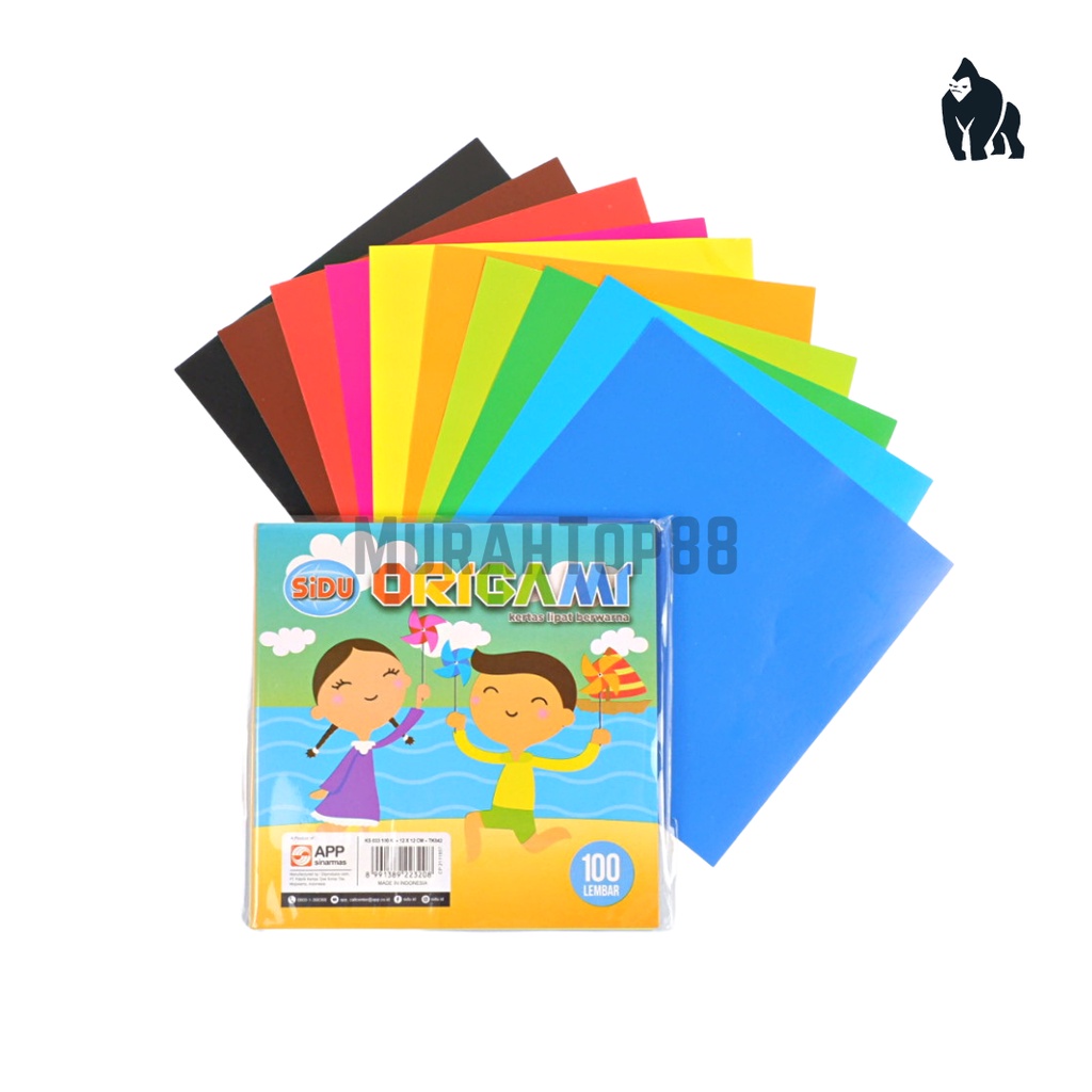 

Kertas Origami Kecil 12x12 cm / Kertas Lipat Warna Sidu Sinar Dunia [ISI 100 LEMBAR]