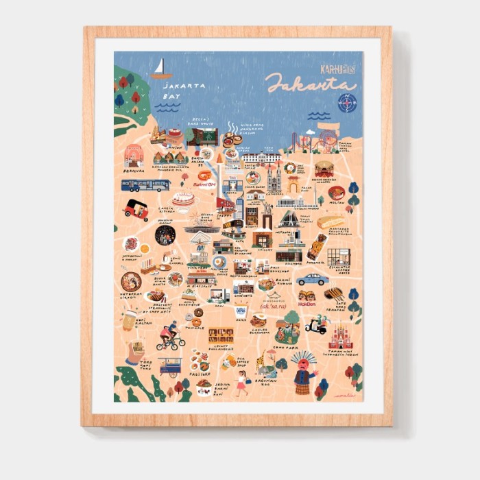 

@pasarkartupos Jakarta map A3 poster Limited