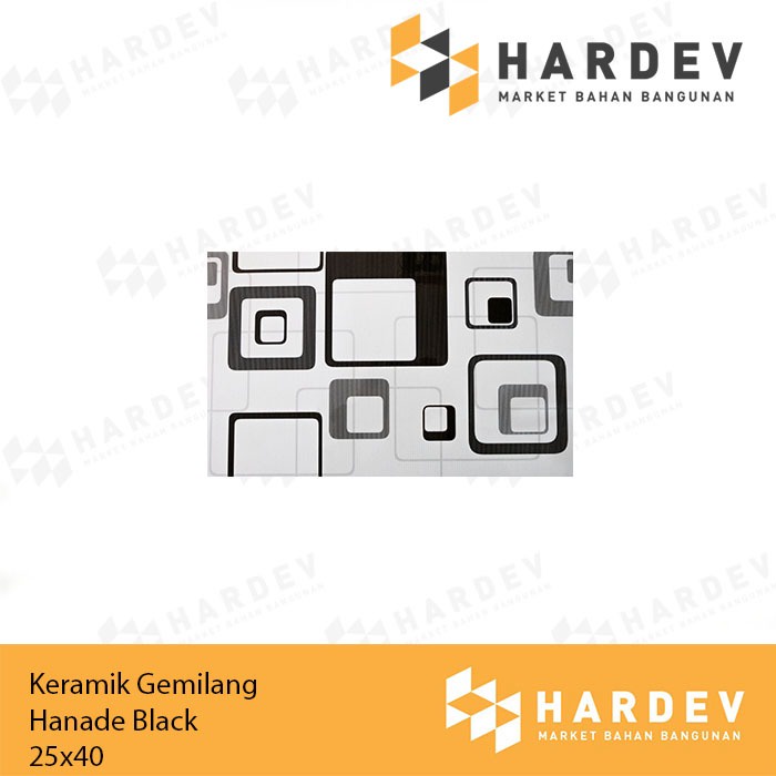 KERAMIK GEMILANG 25X40 HANADE BLACK KW1