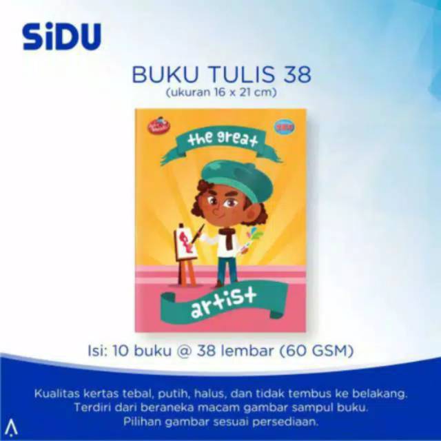 

Buku tulis 38 Lembar Merk SIDU