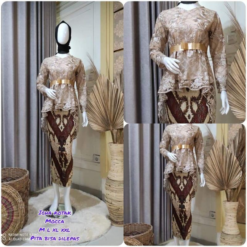 PRODUK ORIGINAL SETELAN KEBAYA AURORA/KEBAYA WISUDA/KEBAYA TUNANGAN/BY LC