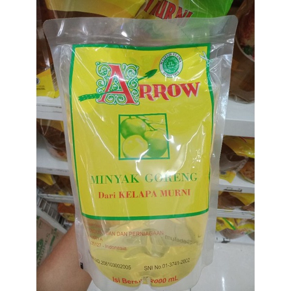 

Arrow Minyak Goreng dari Kelapa Murni 2 L