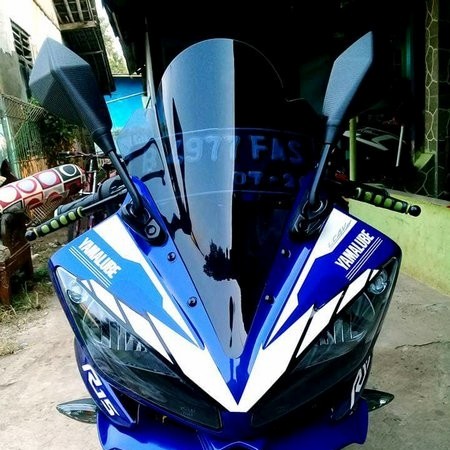 WINDSHIELD JENONG R15 V2 OLD NEW MODEL body mika kaca speedometer handle visor rcb ktc racing kytaco