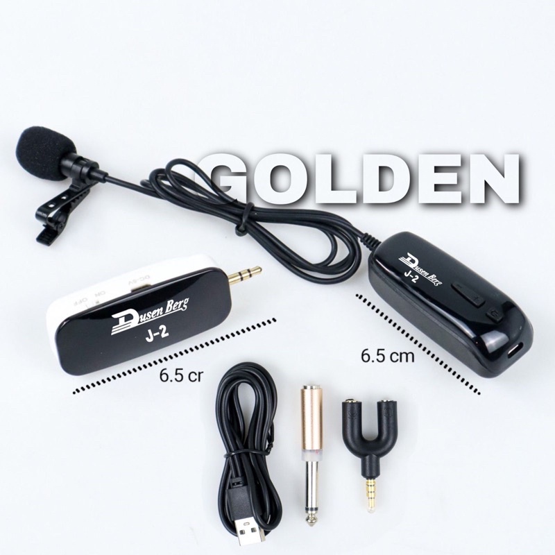 Jual Mic Wireless Jepit Dusenberg J Original Clip On J Shopee Indonesia