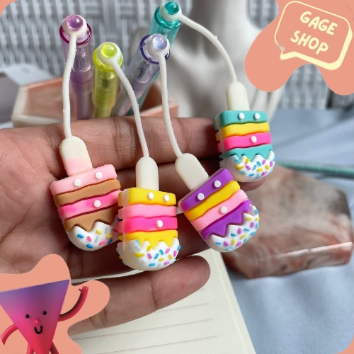 

pulpen bolpen gantungan eskrim stick pen lucu kebituhan anak sekolah imut bisa COD termurah bisa COD import