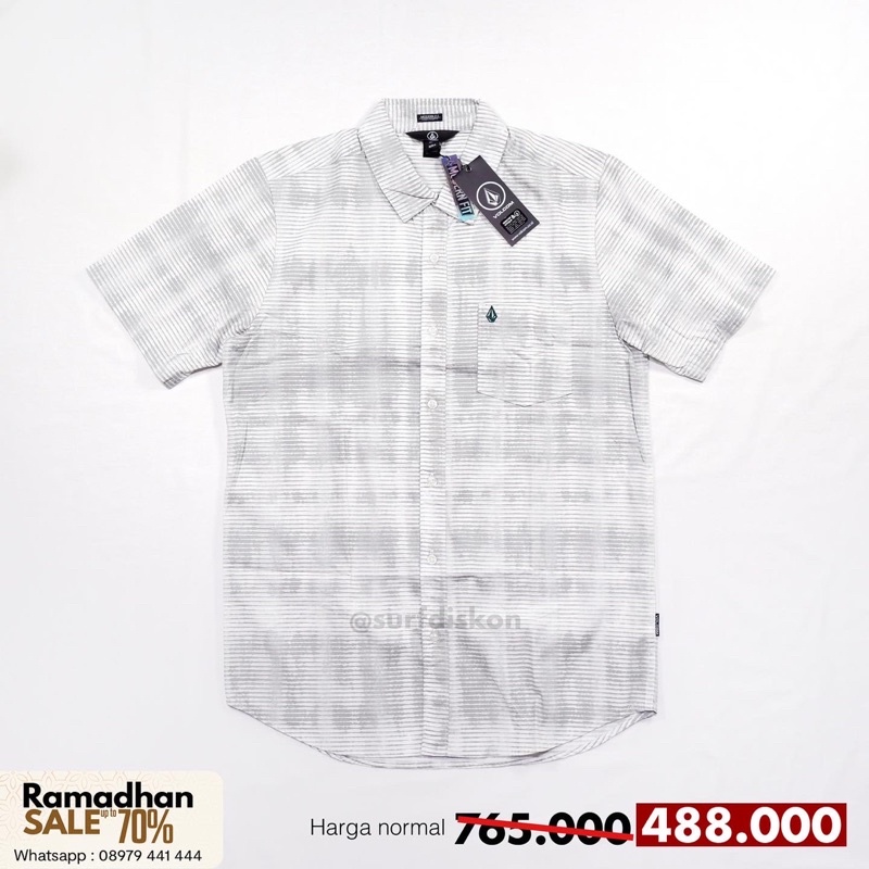 Kemeja Volcom Meytha FS White Original Planet Surf