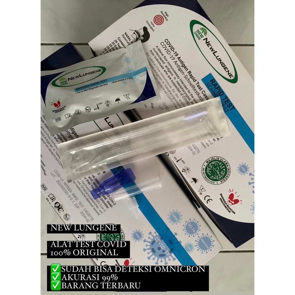 ANTIGEN NEW LUNGENE ORIGINAL 100% | COVID OMNICRON DELTA