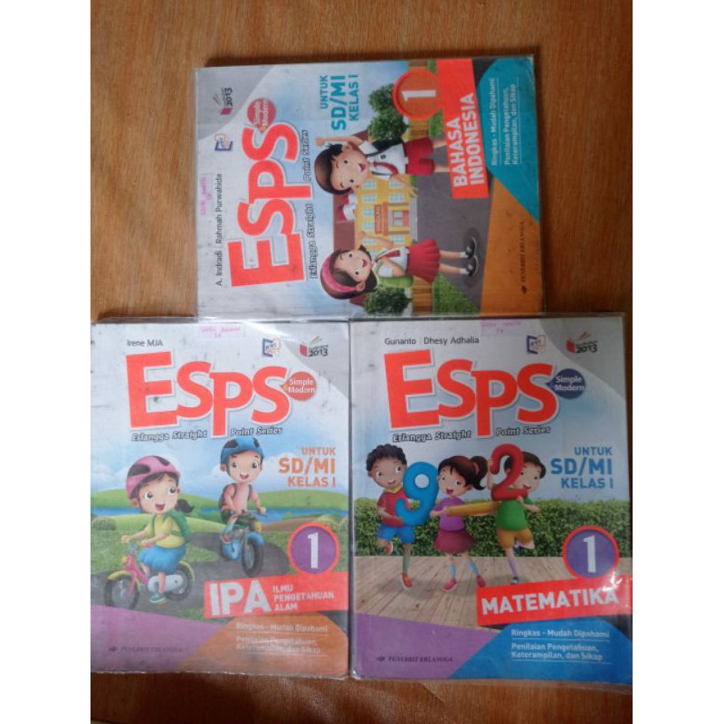 SECOND/ BEKASBuku Esps kelas 1 IPA, MTK DAN B.INDO
