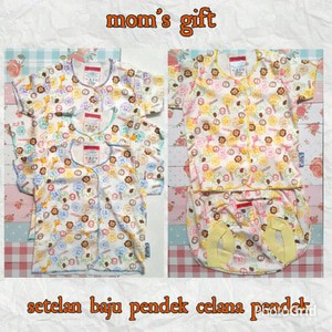 Moms Gift Stelan Baju Pendek Celana Pendek New Born