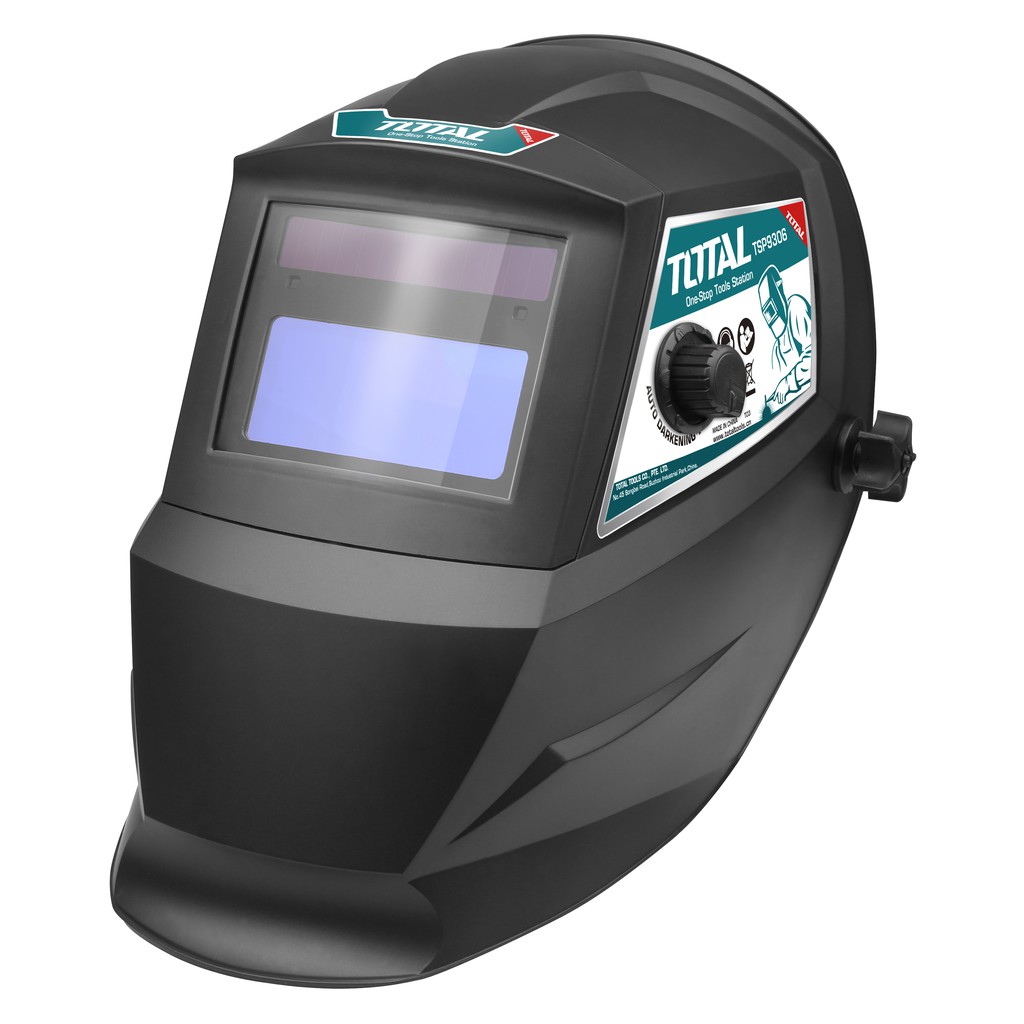 Total Tools - Auto Darkening Welding Helmet/Helm Las/Helm Las Hitam Tsp9306