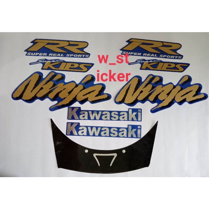 Striping Ninja RR 2007 2008 2009 Biru