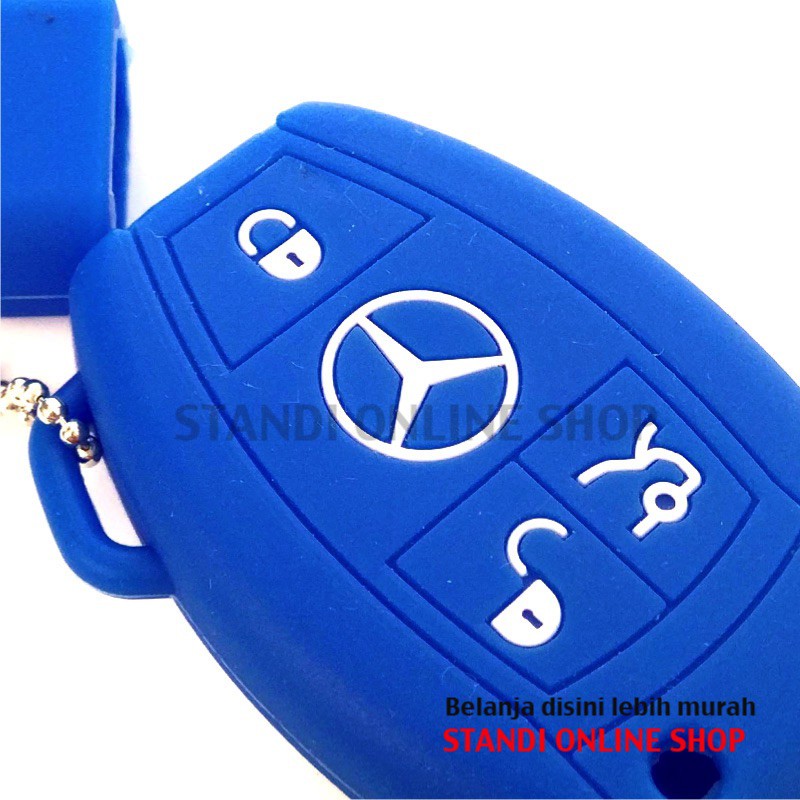 Kondom Kunci Silikon Remote Keyshirt Mercy Mercedes Benz A C E S Class