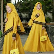 Gamis Anak Perempuan ALLSIZE 6tahun 7tahun 8tahun 9tahun Ready 5 Warna GUAVA MARON HIJAU PURPLE PINK
