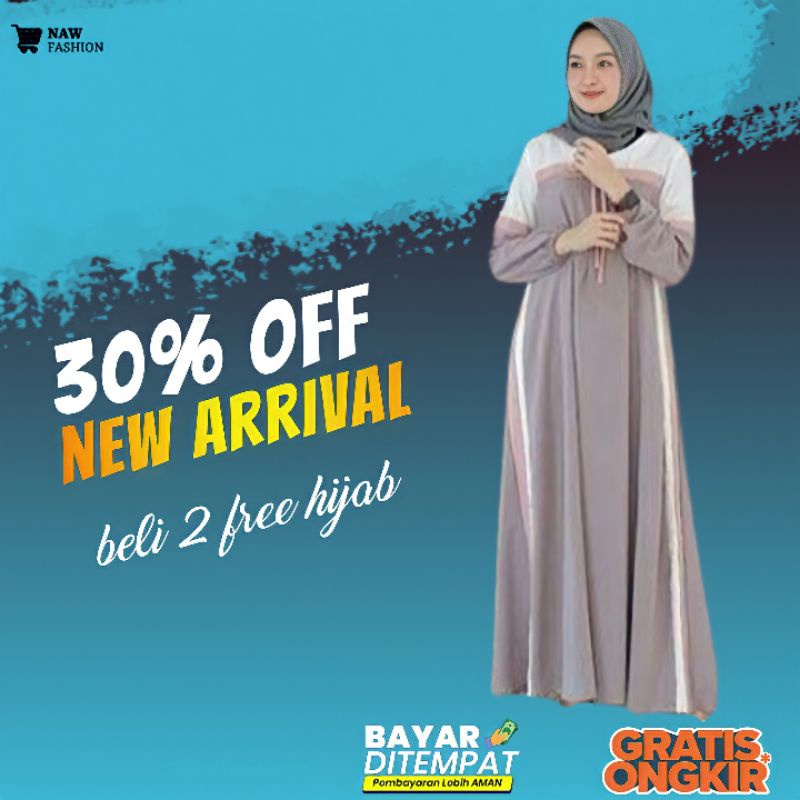 Baju Gamis Syari Muslim Lebaran Brukat Wanita Perempuan Dewasa Remaja Kekinian Terbaru 2021 Murah