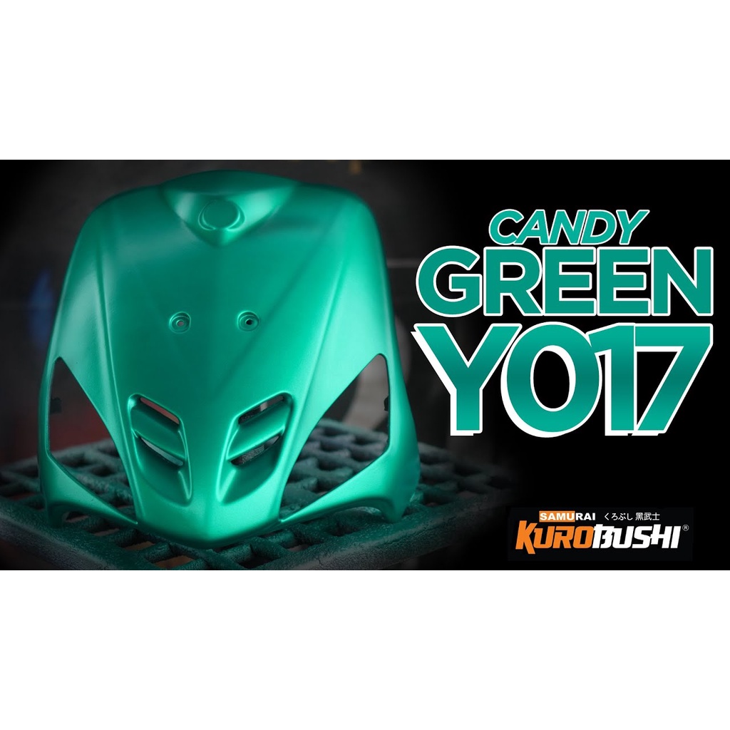 Samurai Paint Kurobushi Cat Semprot Pilox Pilok Warna Green / Hijau - Candy Green, Hijau Metalik, Tosca Green, Super Green, New Green, Hijau Kawasaki, Hijau Stabilo Fluorecent, Leaf Green, dll (400cc/400ml)