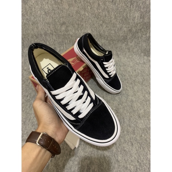 SEPATU V4NSS OLDSKOOL PREMIUM BLACK WHITE PRIA WANITA